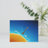 Fliegen lernen postkarte (Stehend Vorderseite)