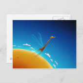 Fliegen lernen postkarte (Vorne/Hinten)