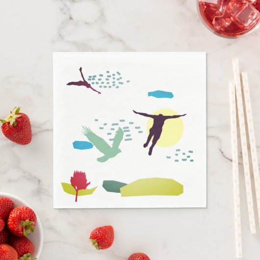 Fliegen lernen serviette (Beispiel)