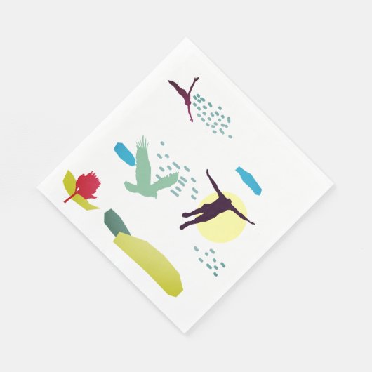 Fliegen lernen serviette (Ecke)