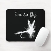 Fliegen Lustig Fischen Mousepad (Mit Mouse)