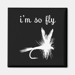 Fliegen Lustiges Angeln  Magnet