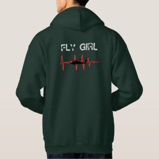 Fliegen-Mädchen Hoodie