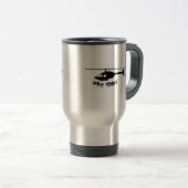 Fliegen-Mädchen-Hubschrauber-Tasse Reisebecher (VorderseiteRechts)