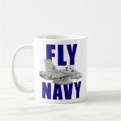 Fliegen-Marine-Tasse Kaffeetasse (Links)