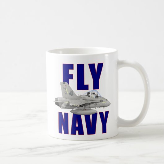 Fliegen-Marine-Tasse Kaffeetasse (Rechts)