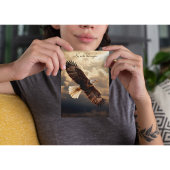 Fliegen mit Adlern Feiertagskarte