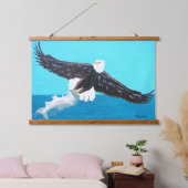 Fliegen mit Adlern oder schwimmen mit Fischen Wandteppich Mit Holzrahmen (Schlafzimmer)