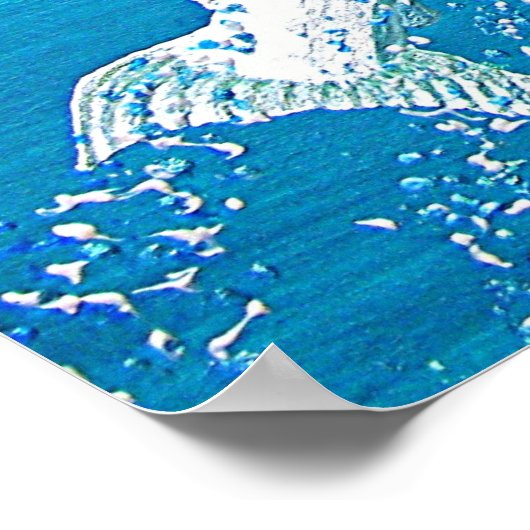 Fliegen mit den Adlern oder schwimmen mit Fischen Poster (Ecke)