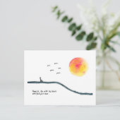 Fliegen mit den Vögeln Postkarte (Stehend Vorderseite)