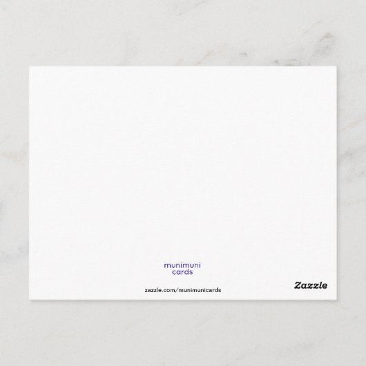 Fliegen mit den Vögeln Postkarte (Rückseite)