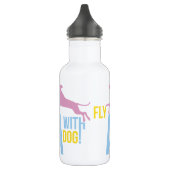 Fliegen mit einem Hund Trinkflasche (Links)