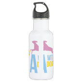 Fliegen mit einem Hund Trinkflasche (Rückseite)