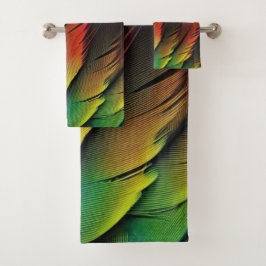 Fliegen mit Farbe Badhandtuch Set