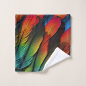 Fliegen mit Farbe Badhandtuch Set (Waschlappen)