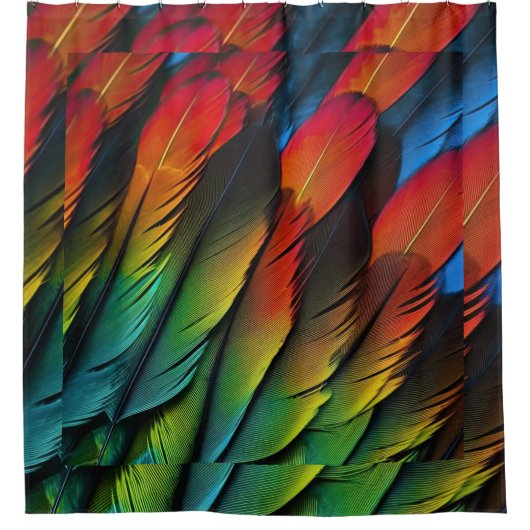 Fliegen mit Farbe Duschvorhang (Vorderseite)