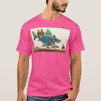 Fliegen mit Haien T-Shirt