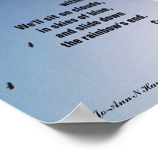 FLIEGEN MIT MIR POSTER (Ecke)