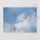 Fliegen mit mir postkarte (Vorderseite)