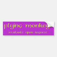 Fliegen Monkeys Autoaufkleber