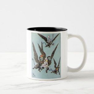 Fliegen Monkeys Farbe Zweifarbige Tasse