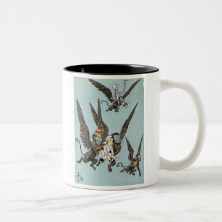 Fliegen Monkeys Farbe Zweifarbige Tasse