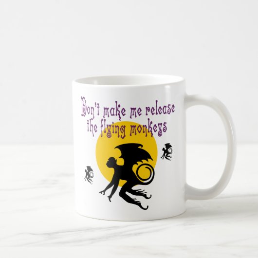 Fliegen Monkeys klassische Tasse (Rechts)