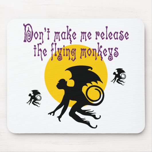 Fliegen Monkeys Mousepad (Vorne)