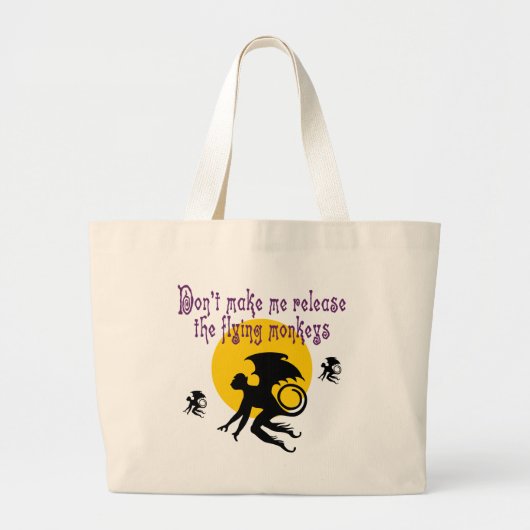 Fliegen Monkeys Taschen-Tasche Jumbo Stoffbeutel (Vorne)