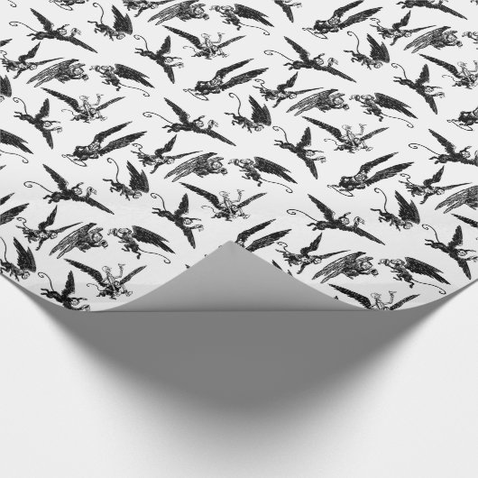 Fliegen Monkeys Zauberer- von OzPackpapier Geschenkpapier (Ecke)