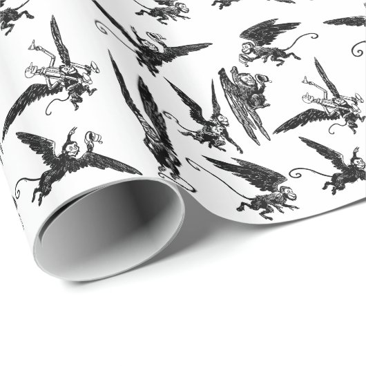 Fliegen Monkeys Zauberer- von OzPackpapier Geschenkpapier (Rolleneckpunkt)