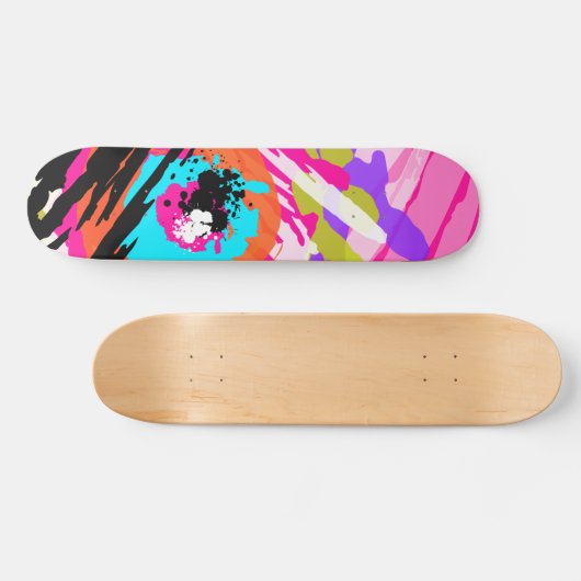 FLIEGEN MULTICOLORED COMET SKATEBOARD (Horizontal)