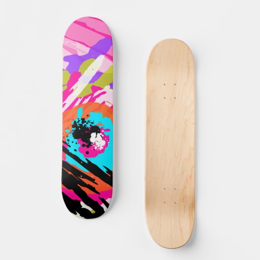 FLIEGEN MULTICOLORED COMET SKATEBOARD (Vorderseite)