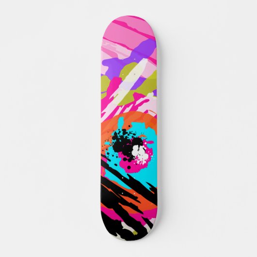 FLIEGEN MULTICOLORED COMET SKATEBOARD (Vorne)