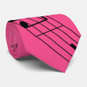 Fliegen-Musik-Kerbe-Krawatten-Rosa Krawatte (Gerollt)