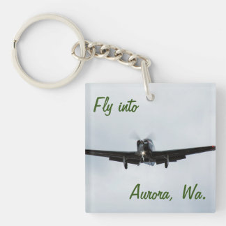 Fliegen nach Aurora, Washington Schlüsselanhänger