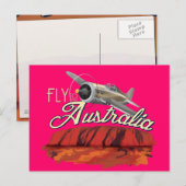 Fliegen nach Australien Postkarte (Vorne/Hinten)