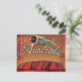 Fliegen nach Australien Postkarte (Stehend Vorderseite)