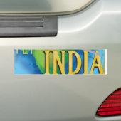 Fliegen nach Indien Autoaufkleber (Auf Auto)