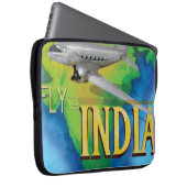 Fliegen nach Indien Laptopschutzhülle (Vorne Rechts)