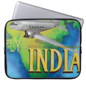 Fliegen nach Indien Laptopschutzhülle (Vorderseite)