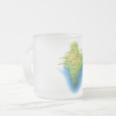 Fliegen nach Indien Mattglastasse (Vorderseite Links)
