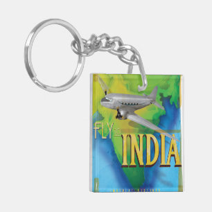 Fliegen nach Indien Schlüsselanhänger