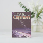 Fliegen nach Kanada Postkarte (Stehend Vorderseite)