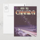 Fliegen nach Kanada Postkarte (Vorne/Hinten)