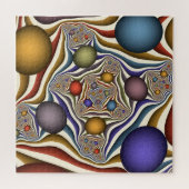 Fliegen nach oben, farbenfrohe moderne Kunst des A Puzzle (Horizontal)