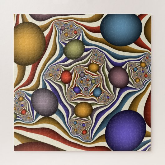 Fliegen nach oben, farbenfrohe moderne Kunst des A Puzzle (Horizontal)