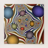 Fliegen nach oben, farbenfrohe moderne Kunst des A Puzzle (Vertikal)