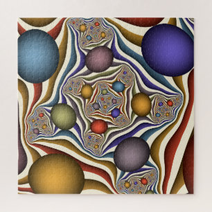 Fliegen nach oben, farbenfrohe moderne Kunst des A Puzzle