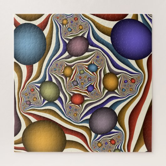 Fliegen nach oben, farbenfrohe moderne Kunst des A Puzzle (Vertikal)